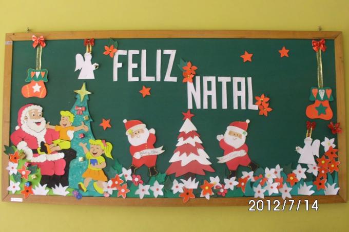 Peintures murales de Noël pour l'école - Affiches de Noël en EVA et feutre