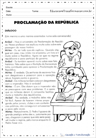 Proklamasjon av republikken 3 års aktiviteter