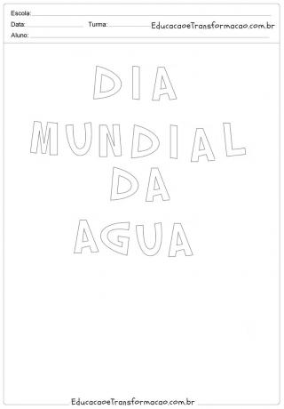 Αφίσα ημέρα του νερού