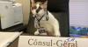Conozca al gato que trabaja con corbata y placa en el consulado japonés en Recife