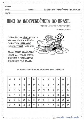 Niezależność Brazylii Działalność