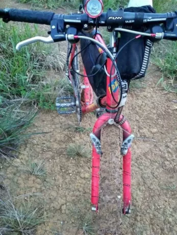泥だらけの自転車の錯覚