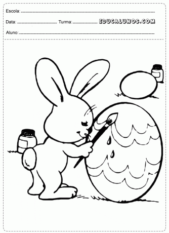 Dibujo de Pascua para colorear e imprimir