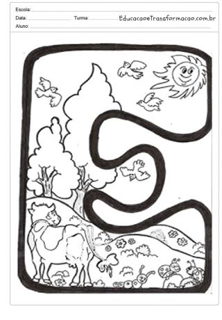 Letter templates for spring murals and panels - Illustrated Letters.