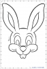 Maschere da coniglio e orecchie da coniglio pasquale da stampare