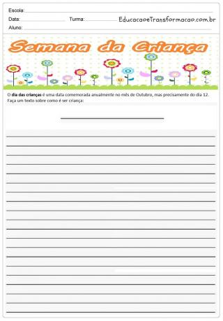 Children's Day Text Production Activities - To Print.