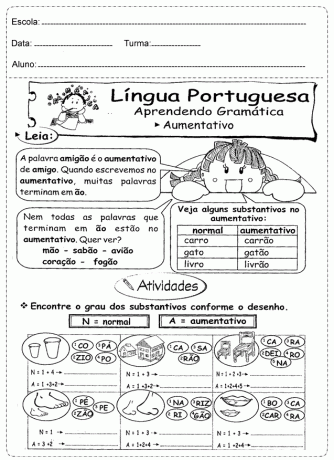 Attività portoghesi 1°, 2°, 3°, 4° e 5° anno di scuola elementare