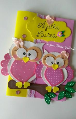 EVA notebook with Owl molds
