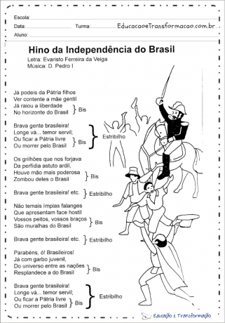 Activities on the Independence of Brazil
