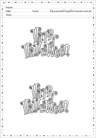 Хеллоуїн - шаблони листів для Хеллоуїна для друку.