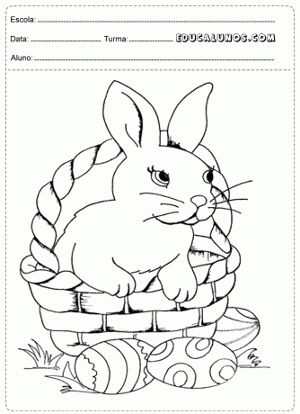 Easter week coloring page