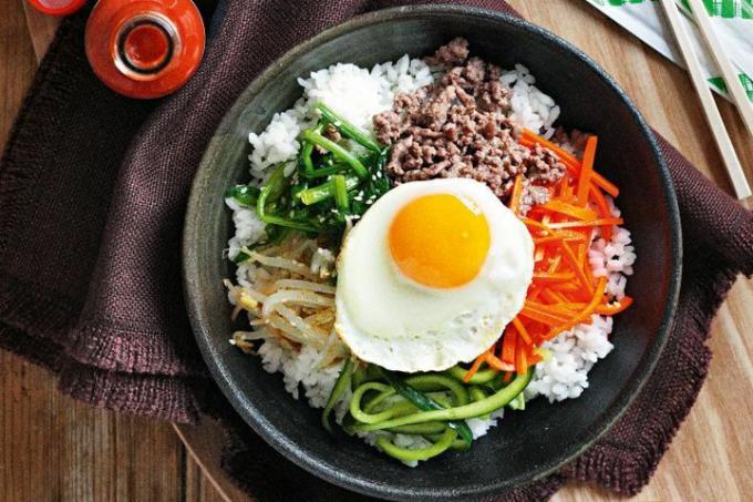 Ismert ételek Koreában - Bibimbap