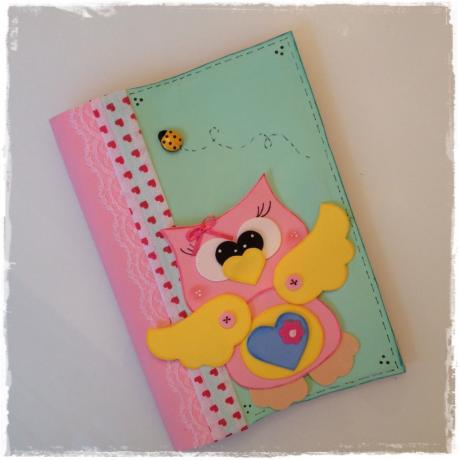 EVA notebook with Owl molds