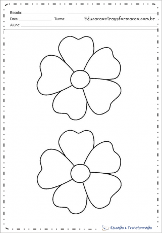 Moldes de flores de EVA para imprimir