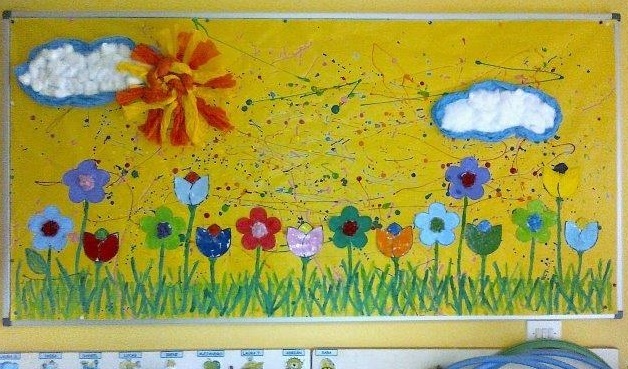 Ideoita kevätpaneeliin tai seinämaalaukseen