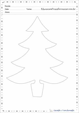 EVA Christmas tree template