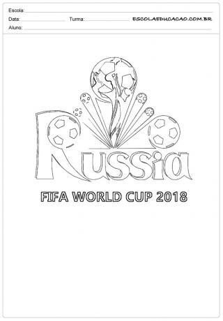 Actividades para colorear de la Copa Mundial de la FIFA 2018