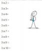 Matematička aktivnost: vremenske tablice 3 i 4