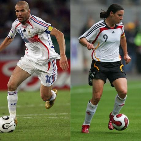 Zinedine Zidane y Birgite Prinz - Los mejores futbolistas del mundo
