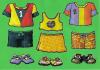 Make paper dolls to wear, great for weather panel