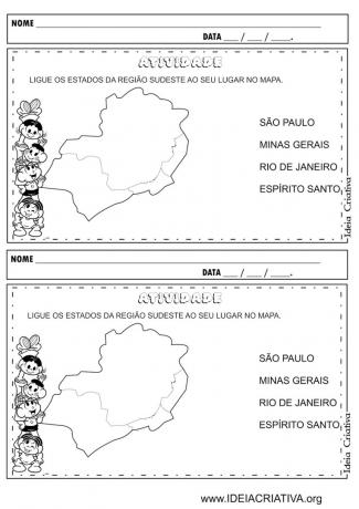 Actividades sobre la región sureste de Brasil