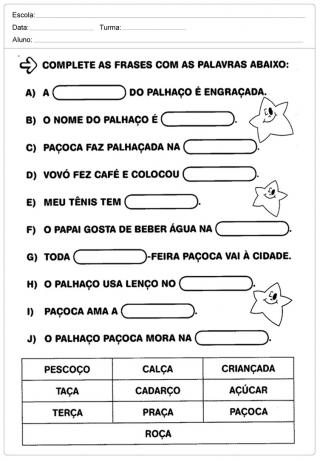 Activități portugheze 1 an de tipărit - Școala Elementară.