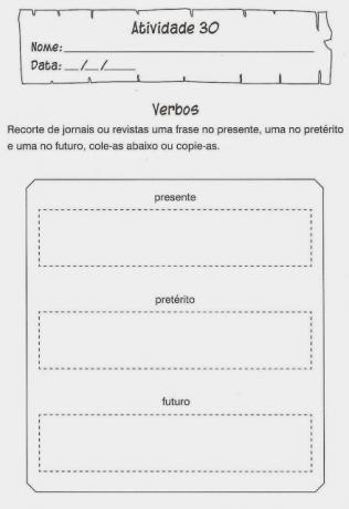 Portugāļu valodā tiek izmantoti darbības vārdi