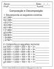 ACTIVIDADES DE COMPONER Y ROMPER NÚMEROS