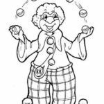Clowns coloring page