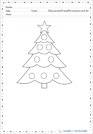 EVA Christmas tree template