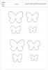 Predloge metuljev za tiskanje