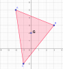 Barycentrum av en triangel