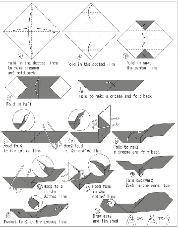 ant origami step by step