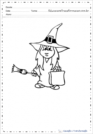 Colorear e imprimir dibujos de brujas