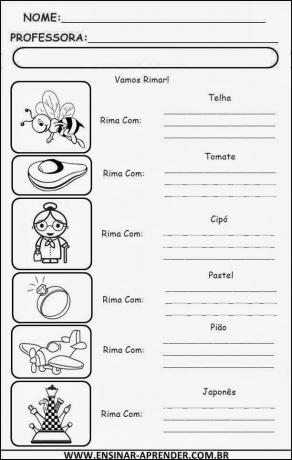 Activities and Texts with Rhymes for Literacy