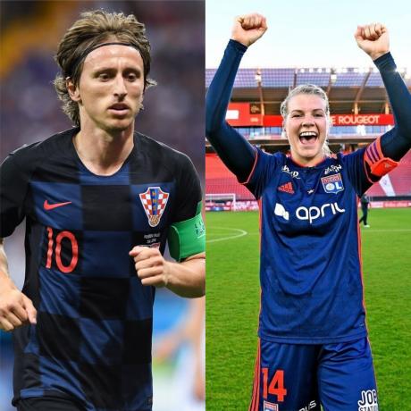 Luka Modric και Ada Hegerberg - Οι καλύτεροι ποδοσφαιριστές στον κόσμο