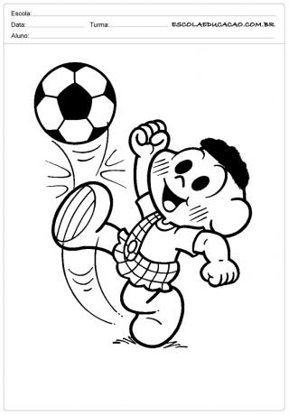 World cup coloring activities playing ball