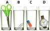 Which glass has more water? Can you say that in 30 seconds?