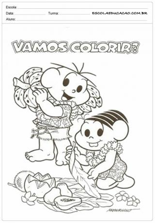 Healthy eating activities let's color.