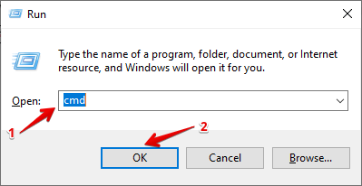 Windows + R
