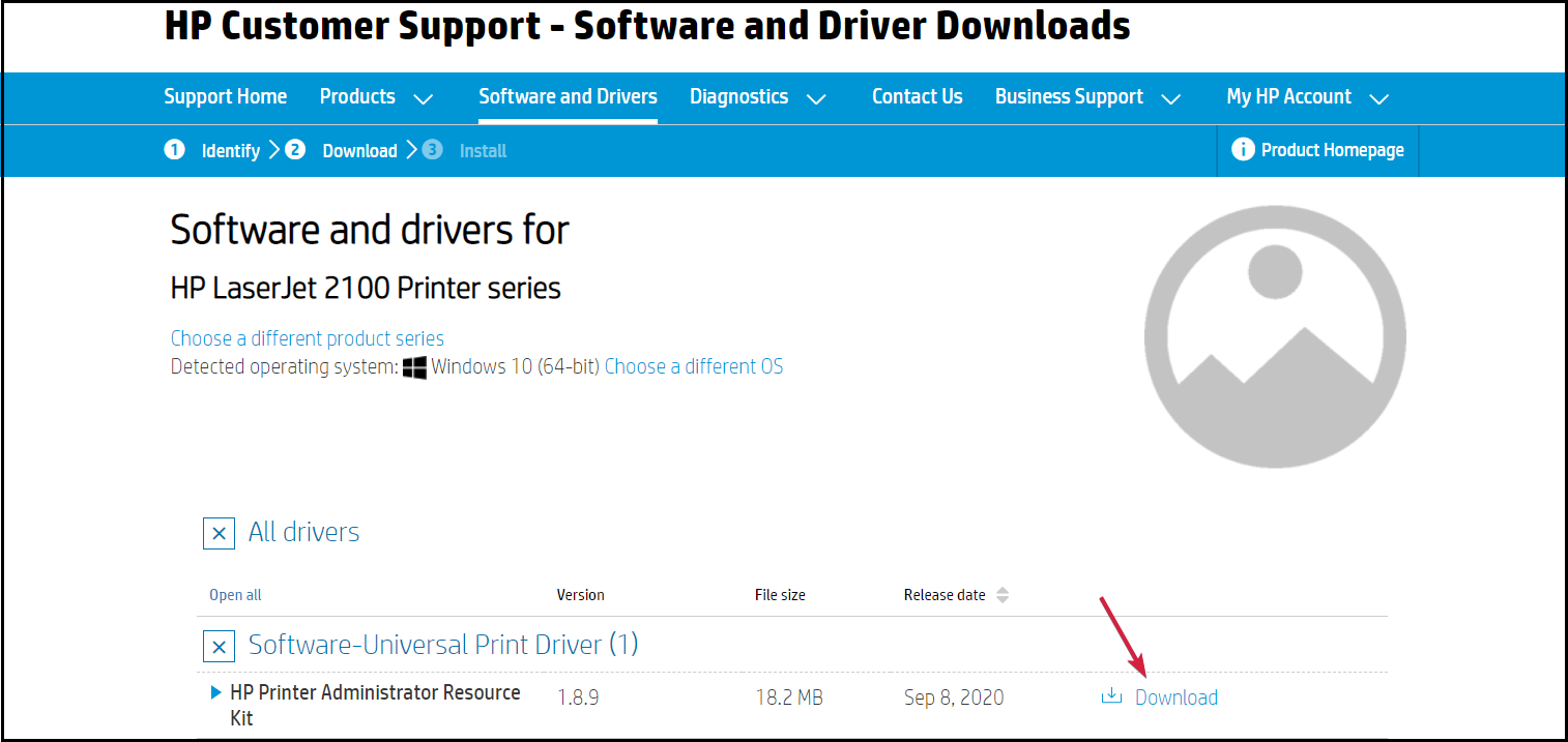 baixar driver impressora hp