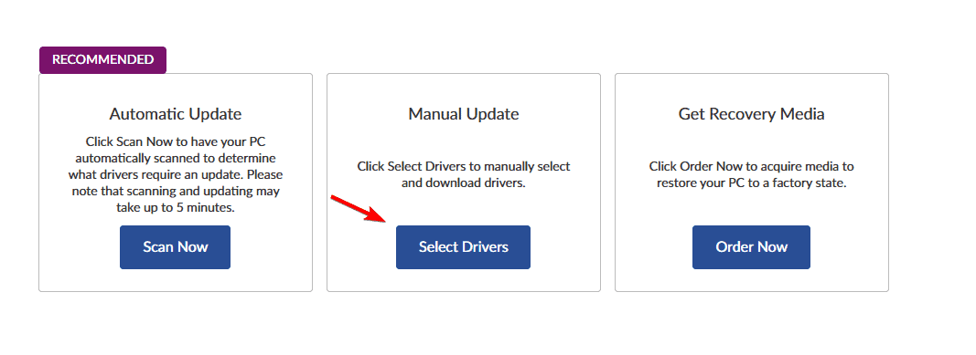 select drivers