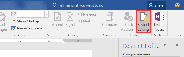 restrict editing word