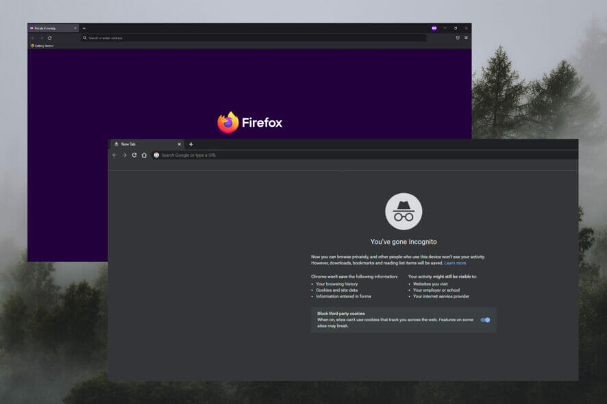Imagen destacada Chrome Incognito vs. Firefox privado.