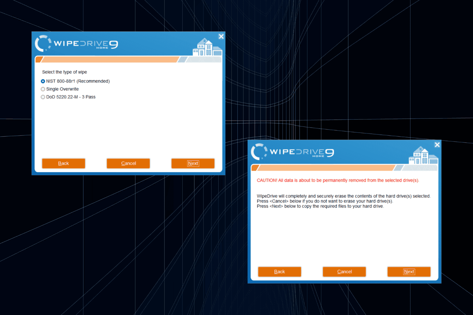 WipeDrive HomeのWindows 10用ダウンロード