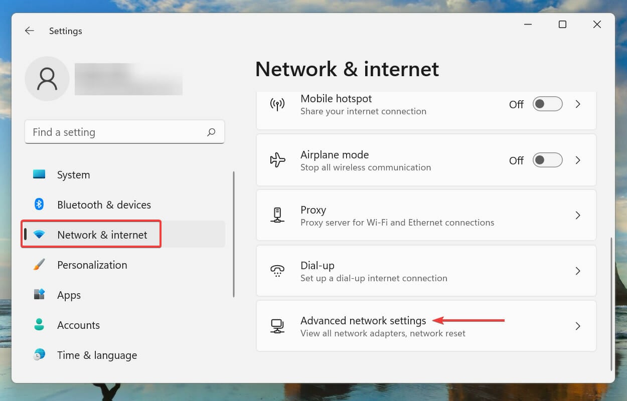 Erweiterte Netzwerkeinstellungen, um den Fehler "Kann nicht mit diesem Netzwerk verbinden" in Windows 11 zu beheben
