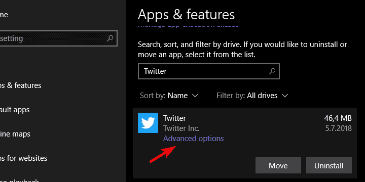 windows 10 twitter app nao abre