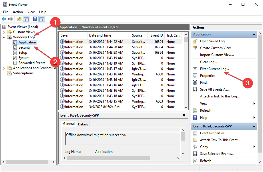 log do windows para encontrar onde os logs do chkdsk estão armazenados no windows 10