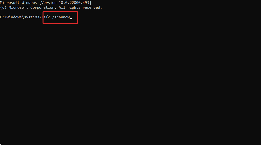 sfc-scannow win + x not working windows 11