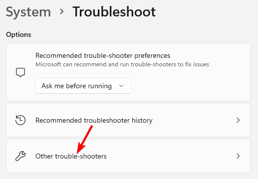 Other trouble-shooters